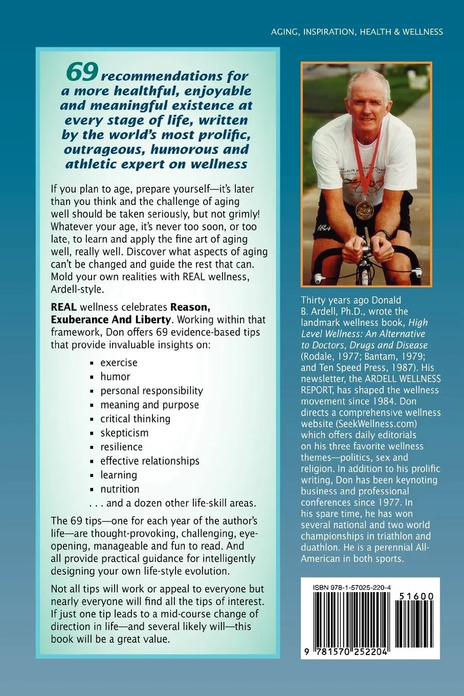 Rückseite: 9781570252204 | Aging Beyond Belief | 69 Tips for Real Wellness | Don Ardell (u. a.)