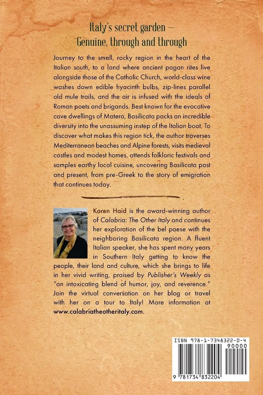 Rückseite: 9781734832204 | Basilicata | Authentic Italy | Karen Haid | Taschenbuch | Englisch