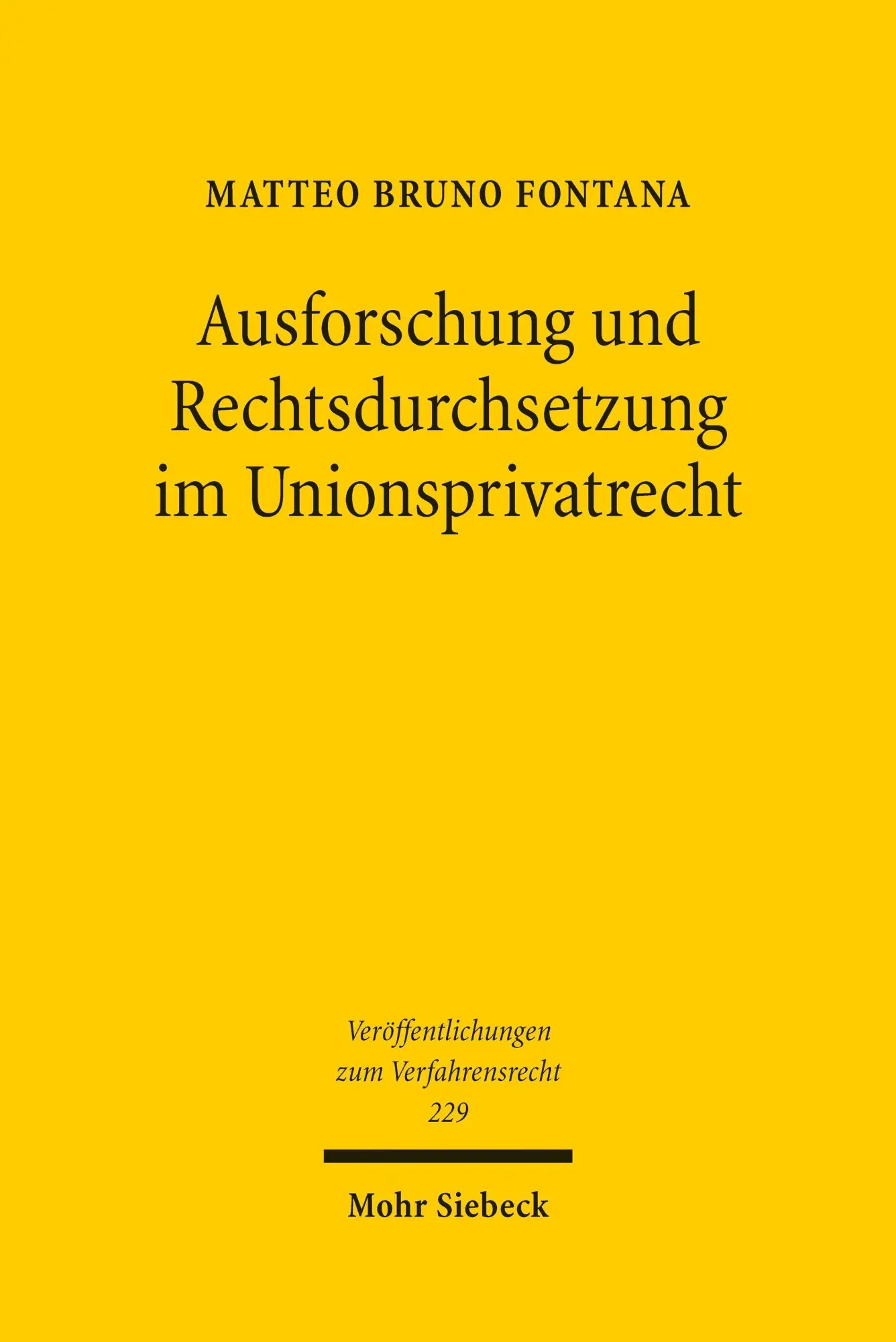 Ausforschung und Rechtsdurchsetzung im Unionsprivatrecht