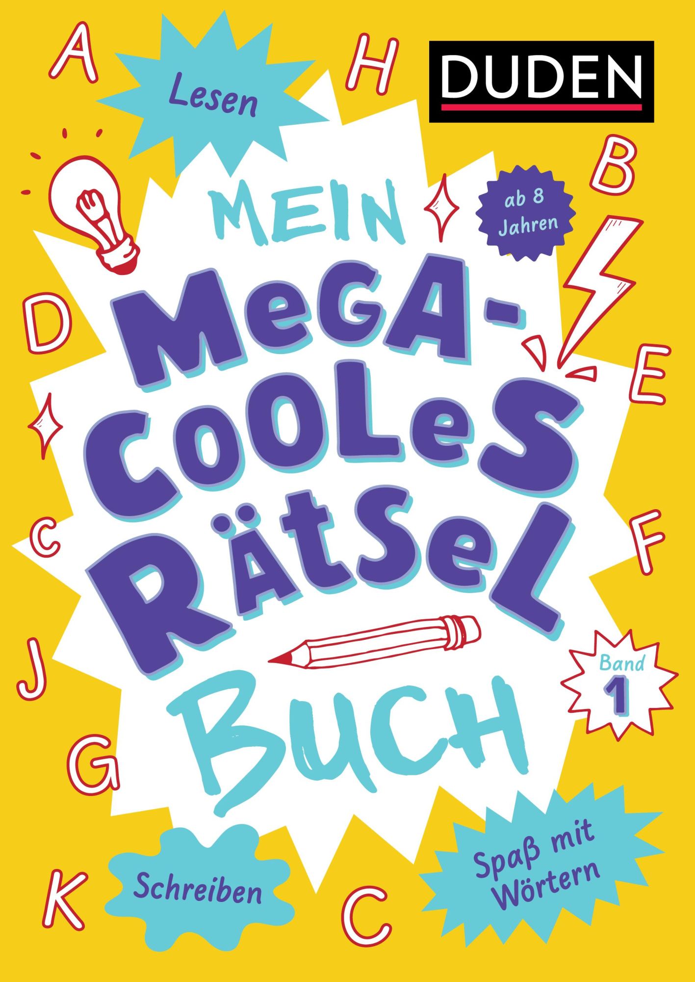 Cover: 9783411722204 | Mein megacooles Rätselbuch - Lesen Schreiben Spaß mit Wörtern - ab...