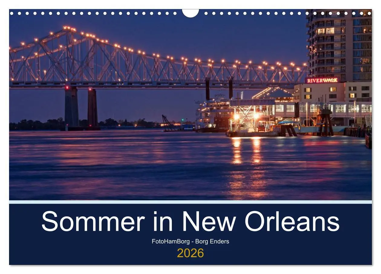 Cover: 9783516142204 | Sommer in New Orleans (Wandkalender 2026 DIN A3 quer), CALVENDO...