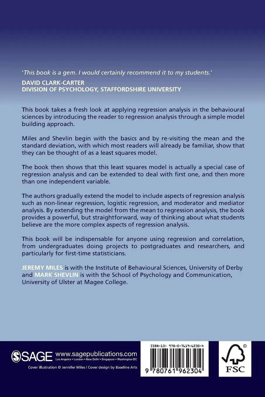 Rückseite: 9780761962304 | Applying Regression and Correlation | Jeremy Miles (u. a.) | Buch