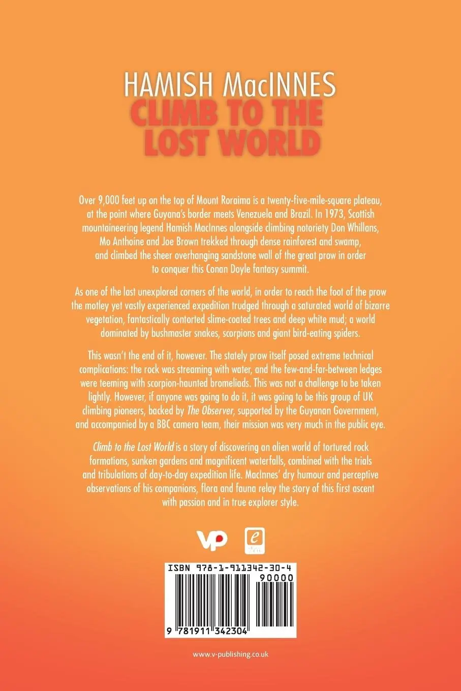 Rückseite: 9781911342304 | Climb to the Lost World | Hamish MacInnes | Taschenbuch | Englisch