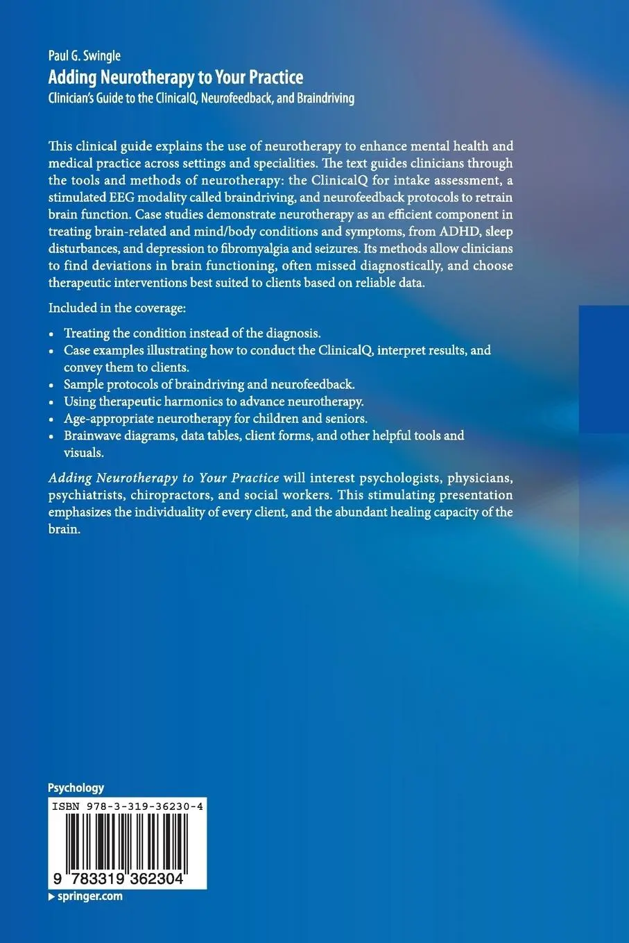 Rückseite: 9783319362304 | Adding Neurotherapy to Your Practice | Paul G. Swingle | Taschenbuch