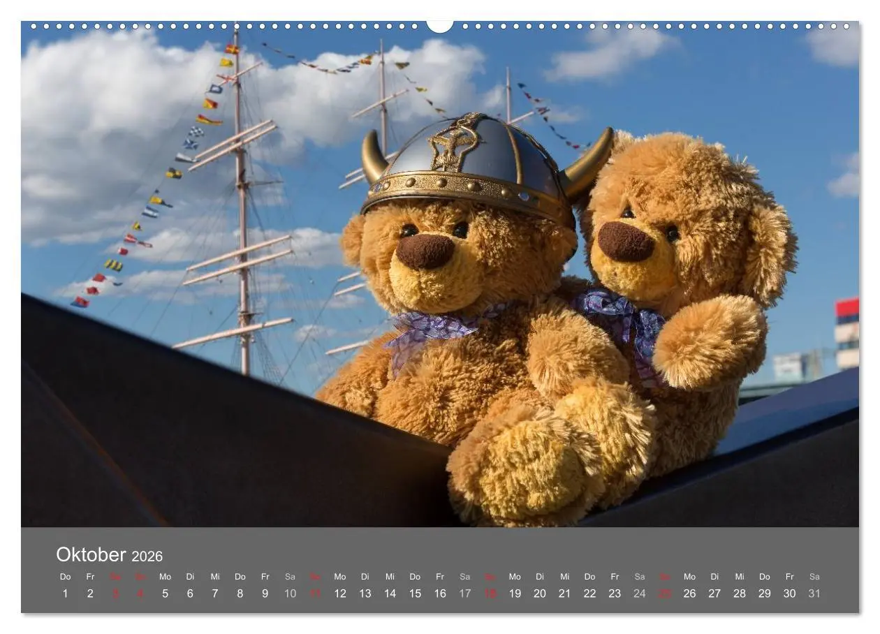 Bild: 9783457972304 | Travelling Teddy 2026 (hochwertiger Premium Wandkalender 2026 DIN...