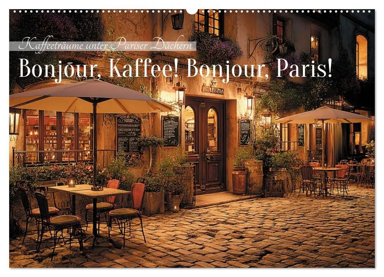 Cover: 9783516752304 | Bonjour, Kaffee! Bonjour, Paris! (Wandkalender 2027 DIN A2 quer),...