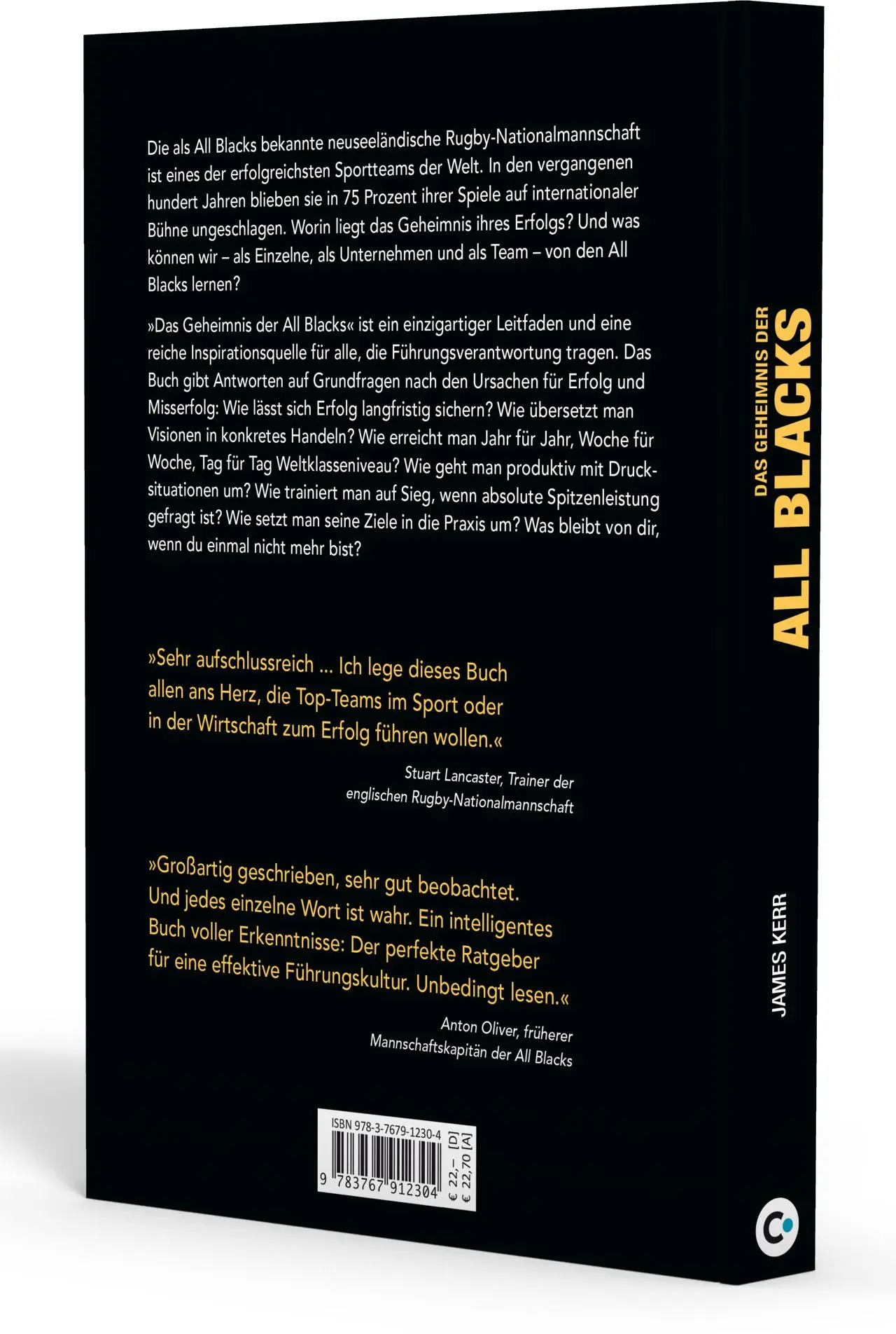 Rückseite: 9783767912304 | Das Geheimnis der All Blacks | James Kerr | Taschenbuch | 207 S.