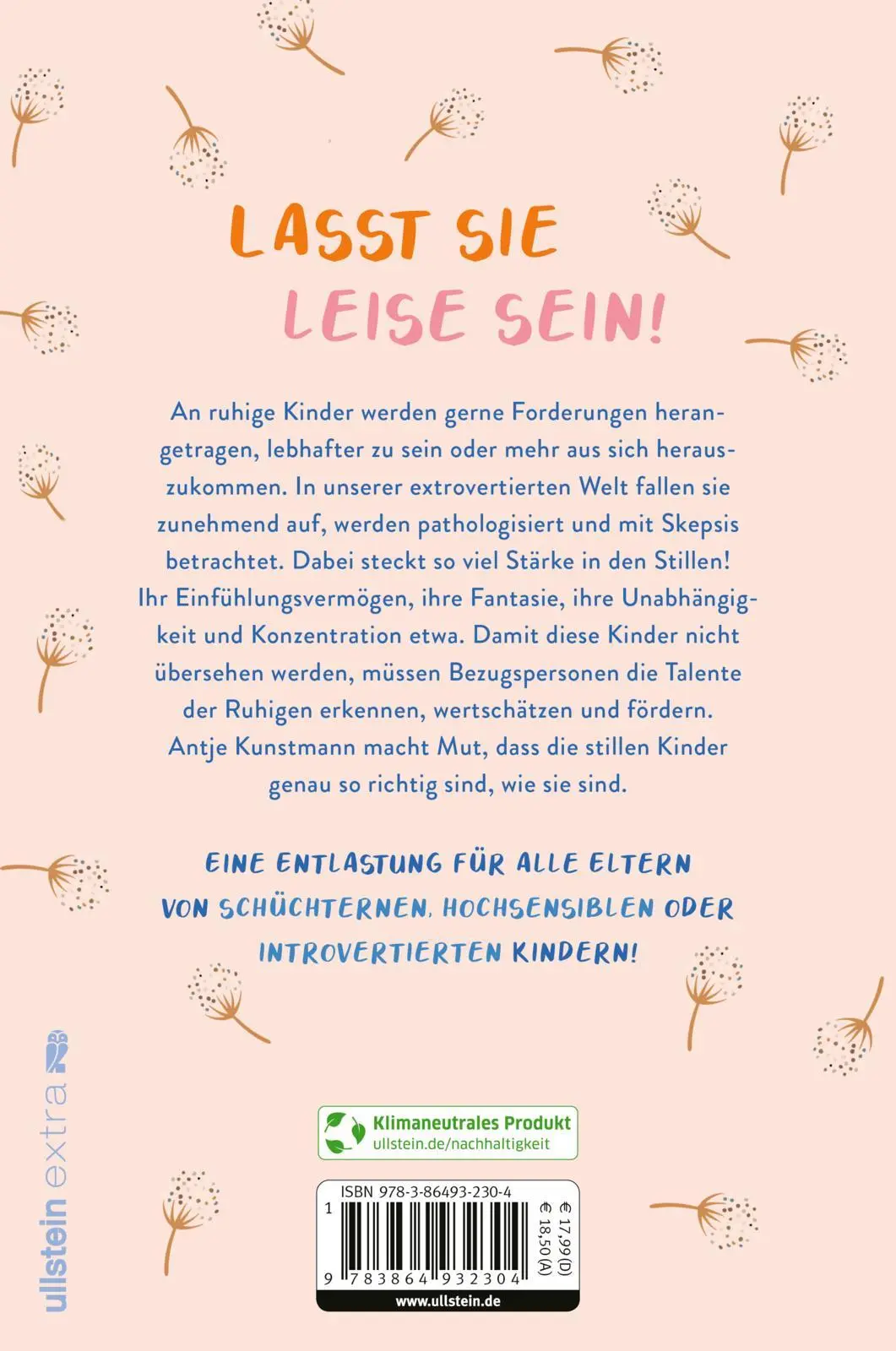 Rückseite: 9783864932304 | Lauter leise Kinder | Antje Kunstmann | Taschenbuch | 254 S. | Deutsch