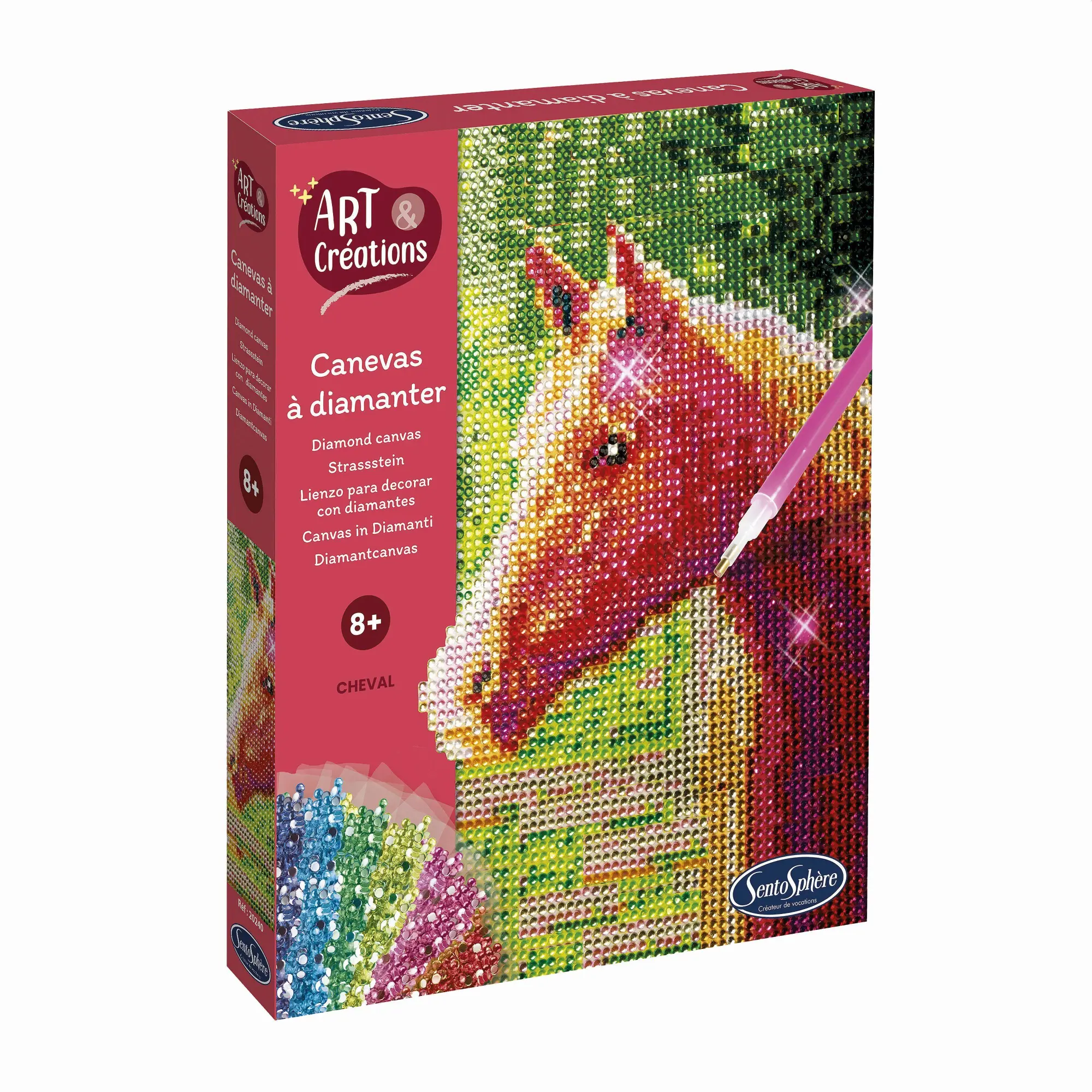 Cover: 3373910202404 | Sentosphere - Strasssteinbild Pferd | Sentosphere | Kit (Bastelset)
