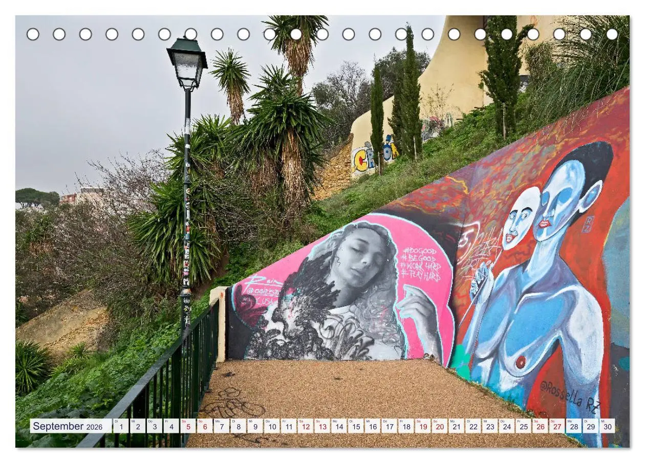 Bild: 9783457722404 | LISSABON GRAFFITI (Tischkalender 2026 DIN A5 quer), CALVENDO...