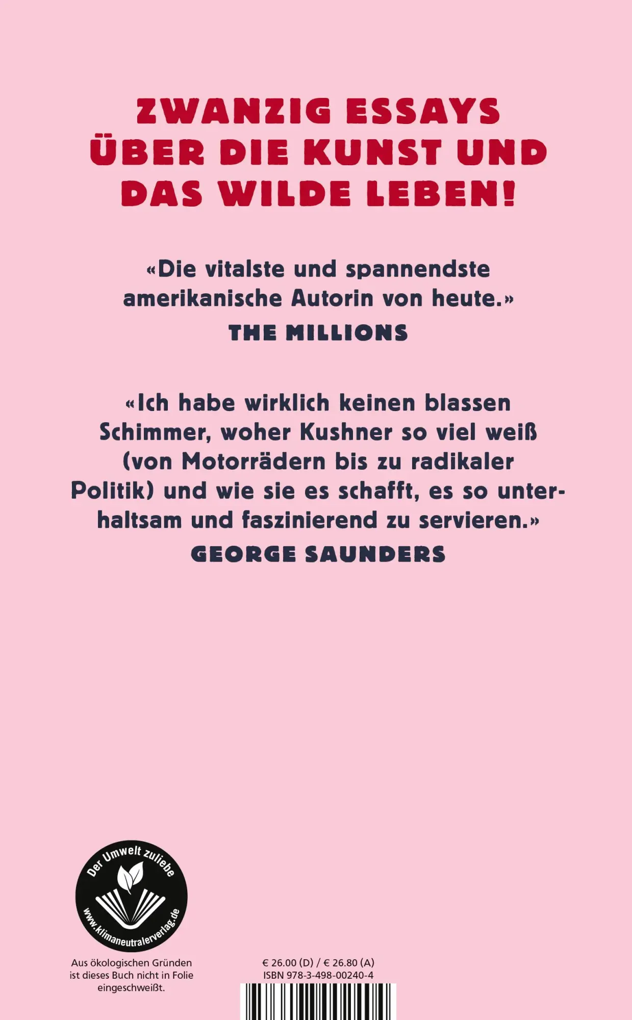 Rückseite: 9783498002404 | Harte Leute | Essays | Rachel Kushner | Buch | 318 S. | Deutsch | 2022