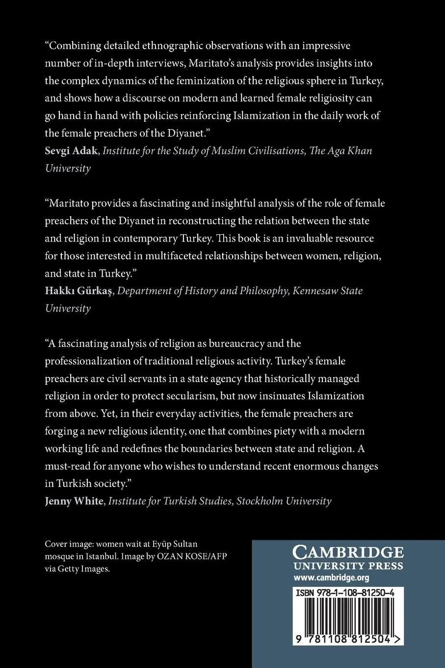 Rückseite: 9781108812504 | Women, Religion, and the State in Contemporary Turkey | Maritato