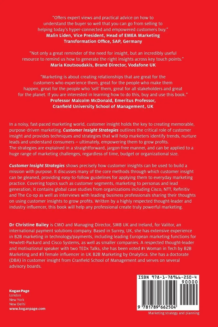 Rückseite: 9781789662504 | Customer Insight Strategies | Christine Bailey | Taschenbuch | 2020