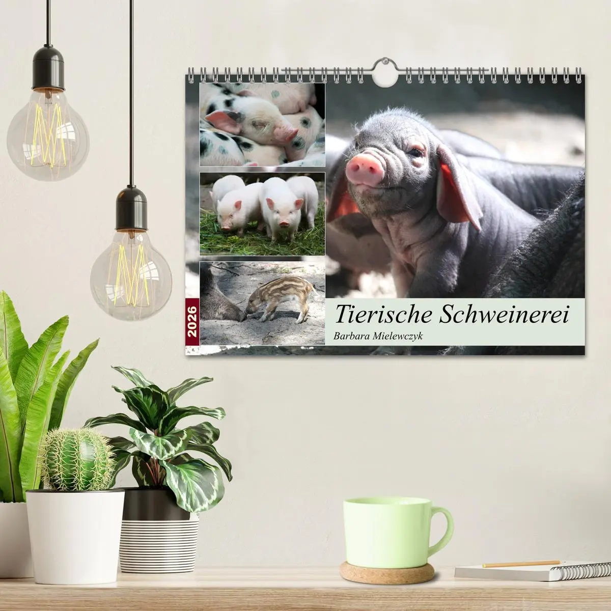 Bild: 9783457882504 | Tierische Schweinerei (Wandkalender 2026 DIN A4 quer), CALVENDO...