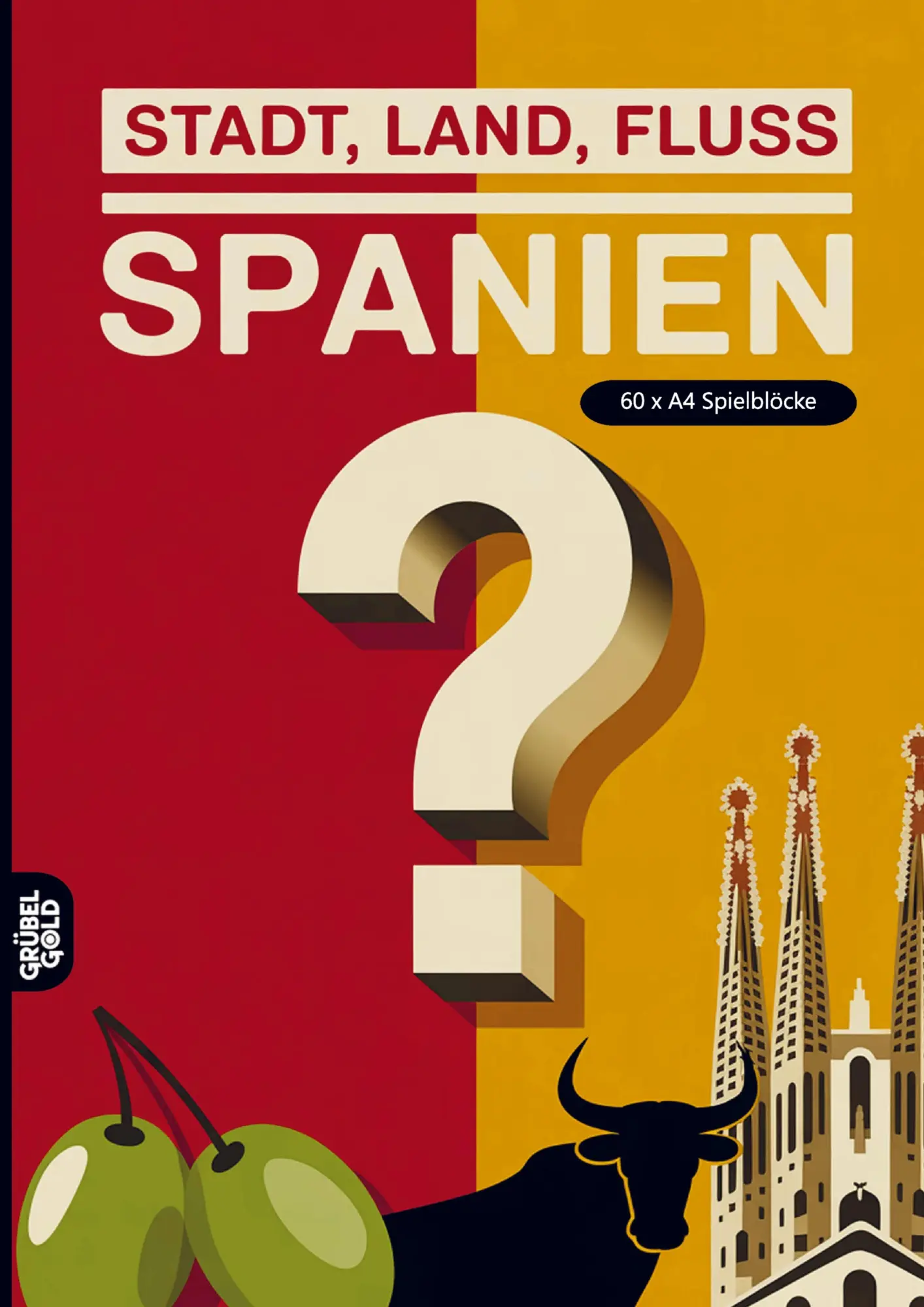 Cover: 9783693192504 | Stadt, Land, Fluss, Spanien | Grübelgold Rätselhefte | Taschenbuch