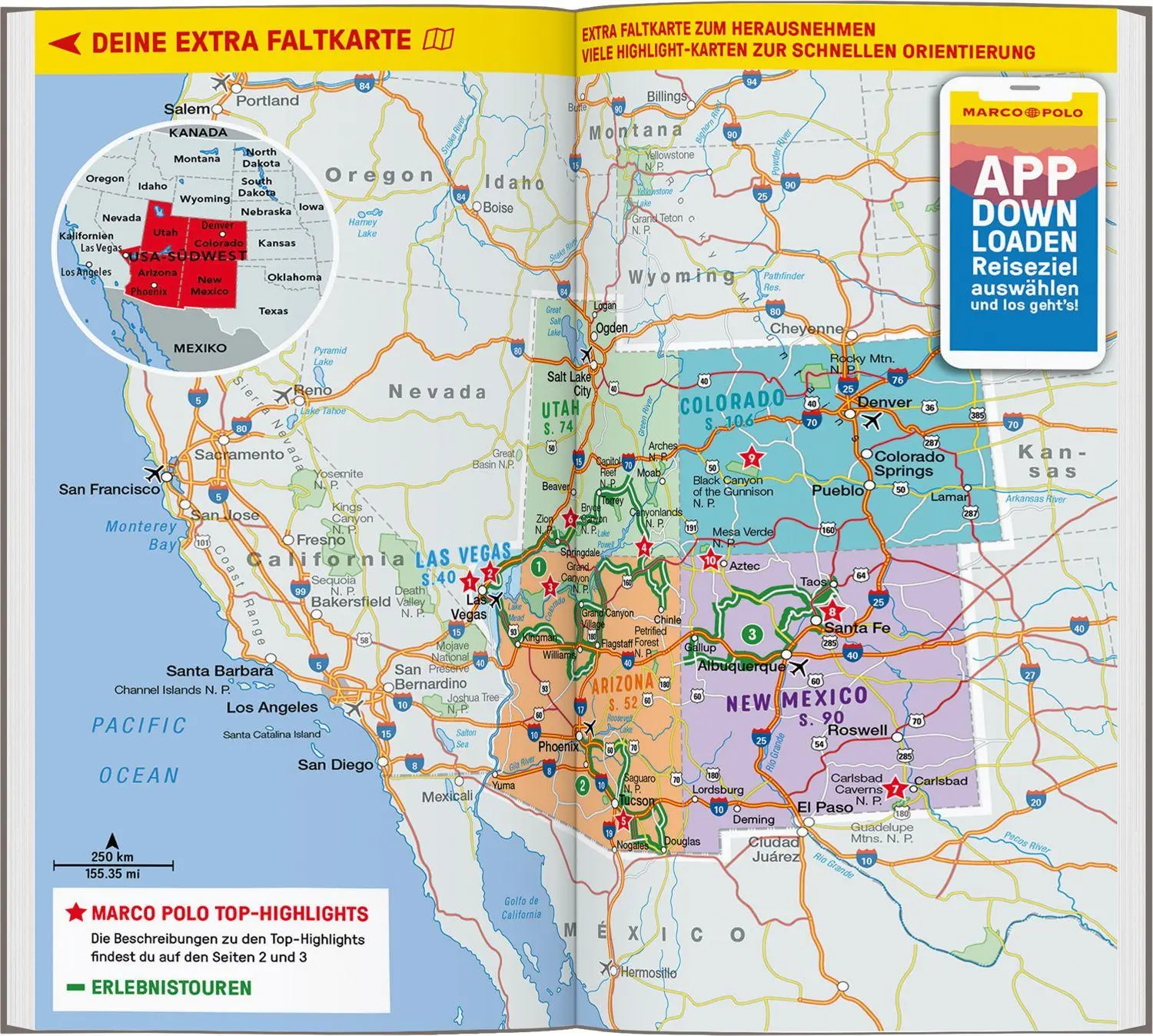 Bild: 9783829742504 | MARCO POLO Reiseführer USA Südwest, Las Vegas, Colorado, New...