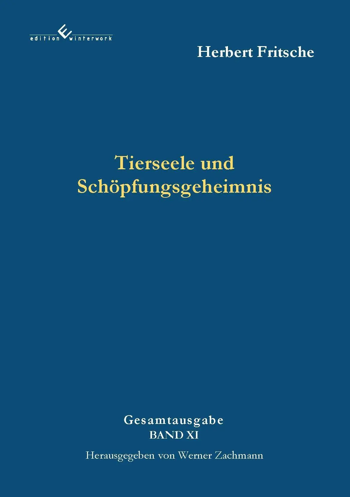 Cover: 9783989132504 | Tierseele und Schöpfungsgeheimnis | 2. Auflage | Herbert Fritsche