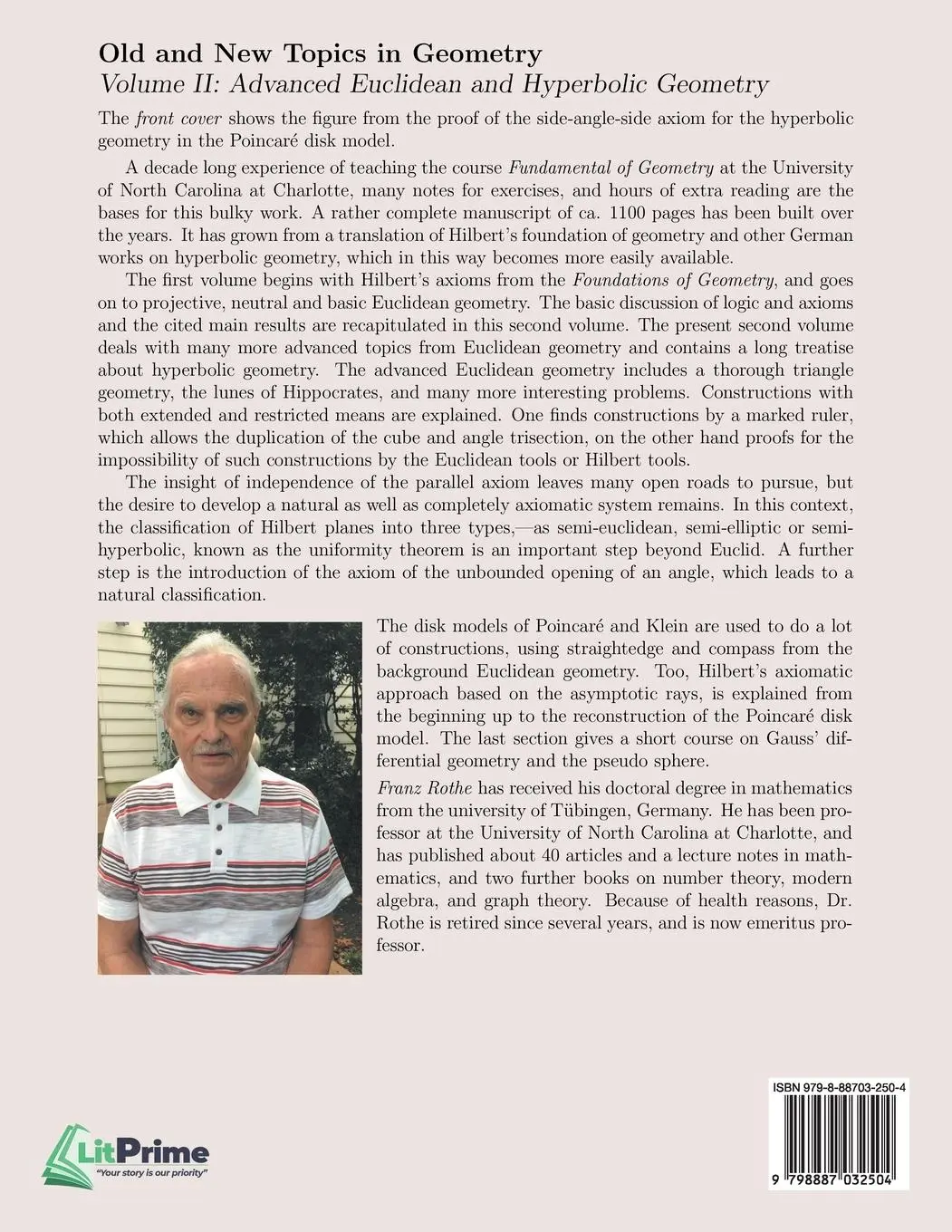 Rückseite: 9798887032504 | Old and New Topics in Geometry | Franz Rothe | Taschenbuch | Englisch