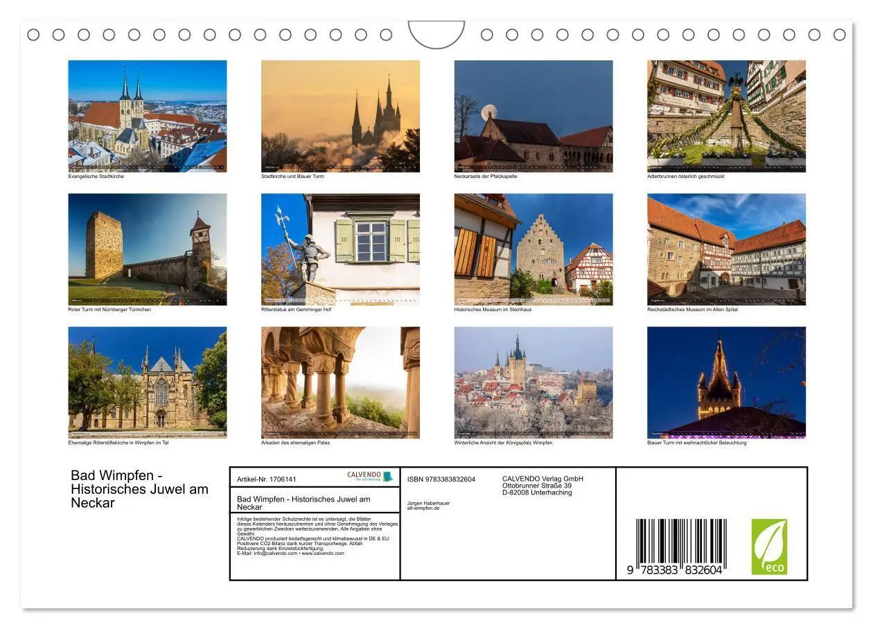 Bild: 9783383832604 | Bad Wimpfen - Historisches Juwel am Neckar (Wandkalender 2025 DIN...