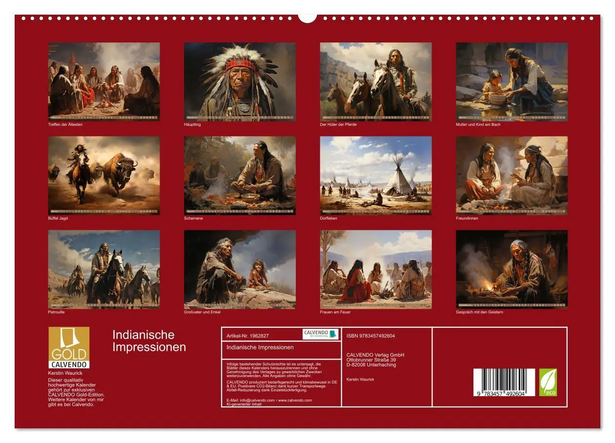 Bild: 9783457492604 | Indianische Impressionen (hochwertiger Premium Wandkalender 2026...