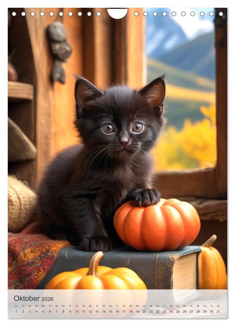 Bild: 9783516272604 | Katzenkinder (Wandkalender 2026 DIN A4 hoch), CALVENDO Monatskalender