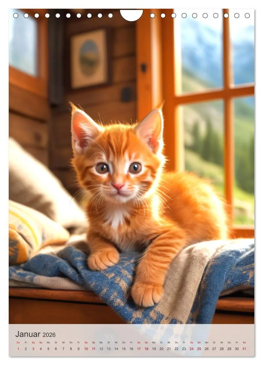 Bild: 9783516272604 | Katzenkinder (Wandkalender 2026 DIN A4 hoch), CALVENDO Monatskalender
