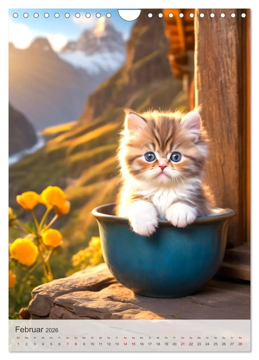 Bild: 9783516272604 | Katzenkinder (Wandkalender 2026 DIN A4 hoch), CALVENDO Monatskalender