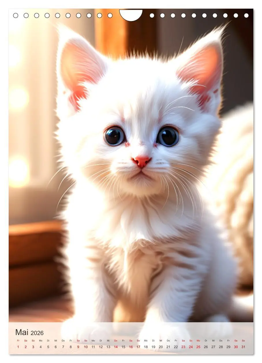 Bild: 9783516272604 | Katzenkinder (Wandkalender 2026 DIN A4 hoch), CALVENDO Monatskalender
