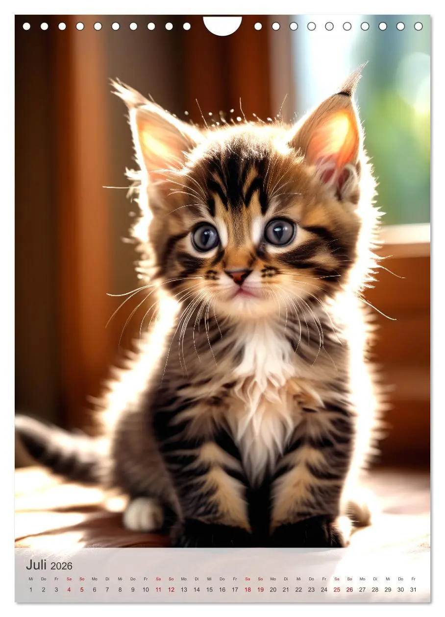 Bild: 9783516272604 | Katzenkinder (Wandkalender 2026 DIN A4 hoch), CALVENDO Monatskalender