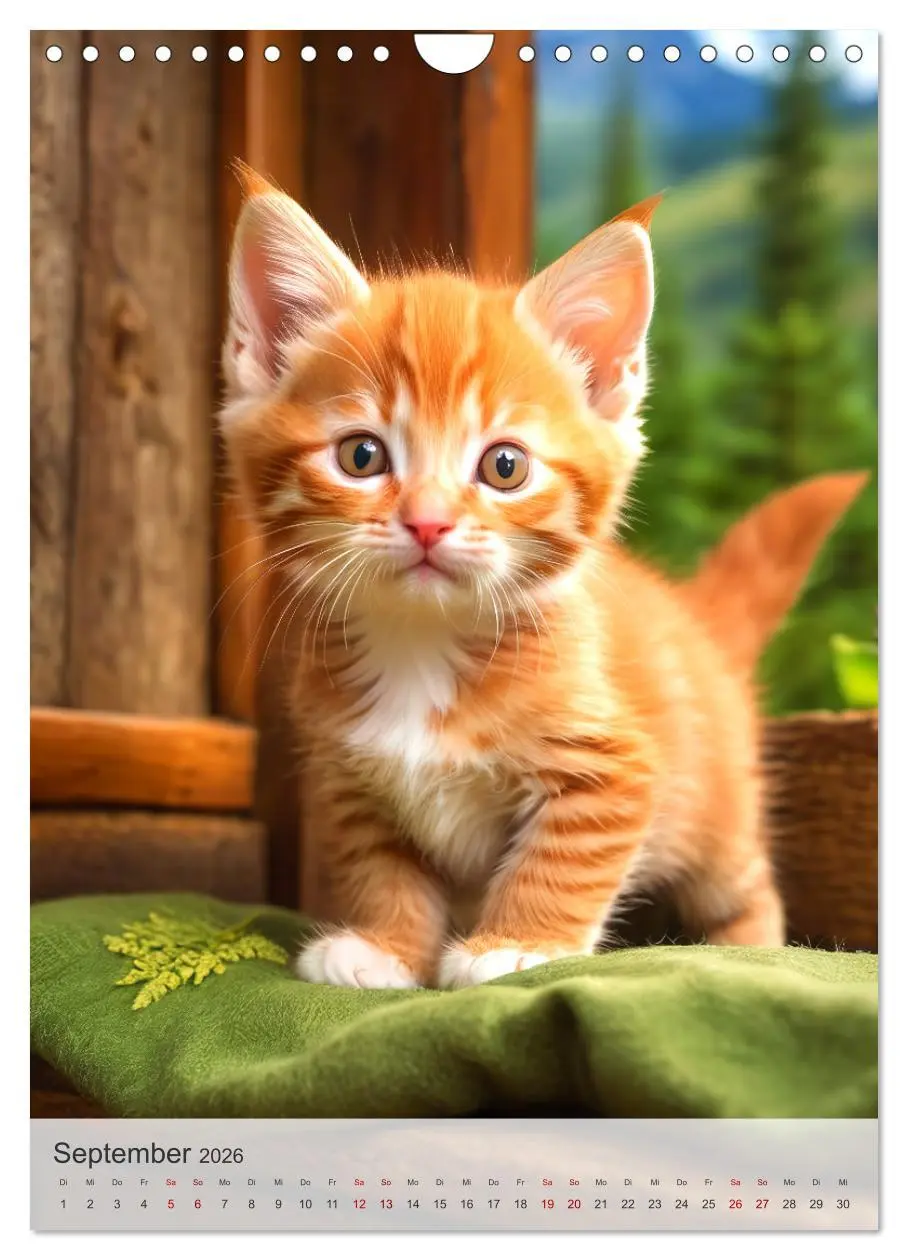 Bild: 9783516272604 | Katzenkinder (Wandkalender 2026 DIN A4 hoch), CALVENDO Monatskalender