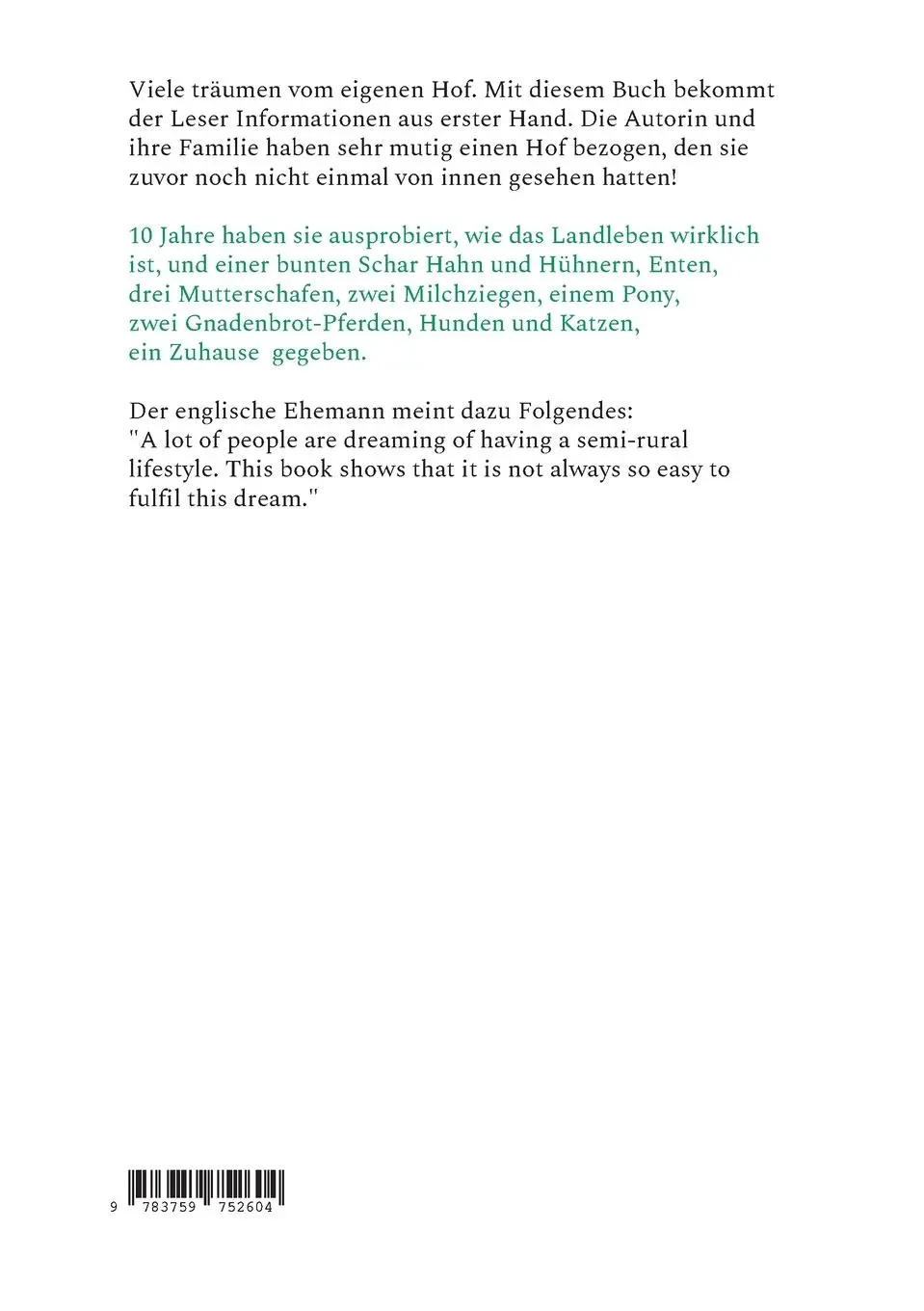 Rückseite: 9783759752604 | TINTA JOYCE - TRILOGIE - Tagebücher von einem Hof | Joyce (u. a.)