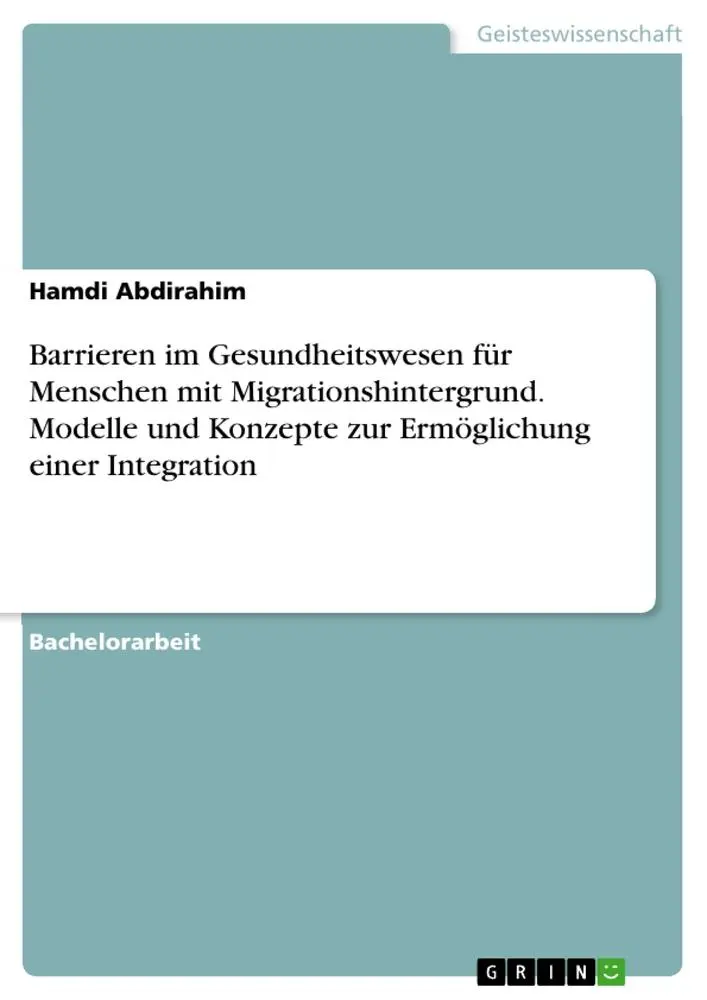 Cover: 9783346292704 | Barrieren im Gesundheitswesen für Menschen mit...
