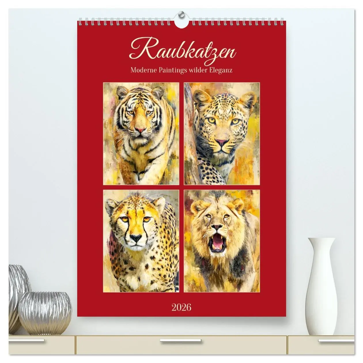 Cover: 9783516642704 | Raubkatzen. Moderne Paintings wilder Eleganz (hochwertiger Premium...