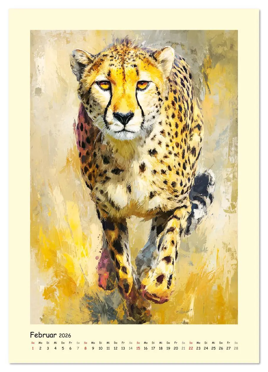Bild: 9783516642704 | Raubkatzen. Moderne Paintings wilder Eleganz (hochwertiger Premium...