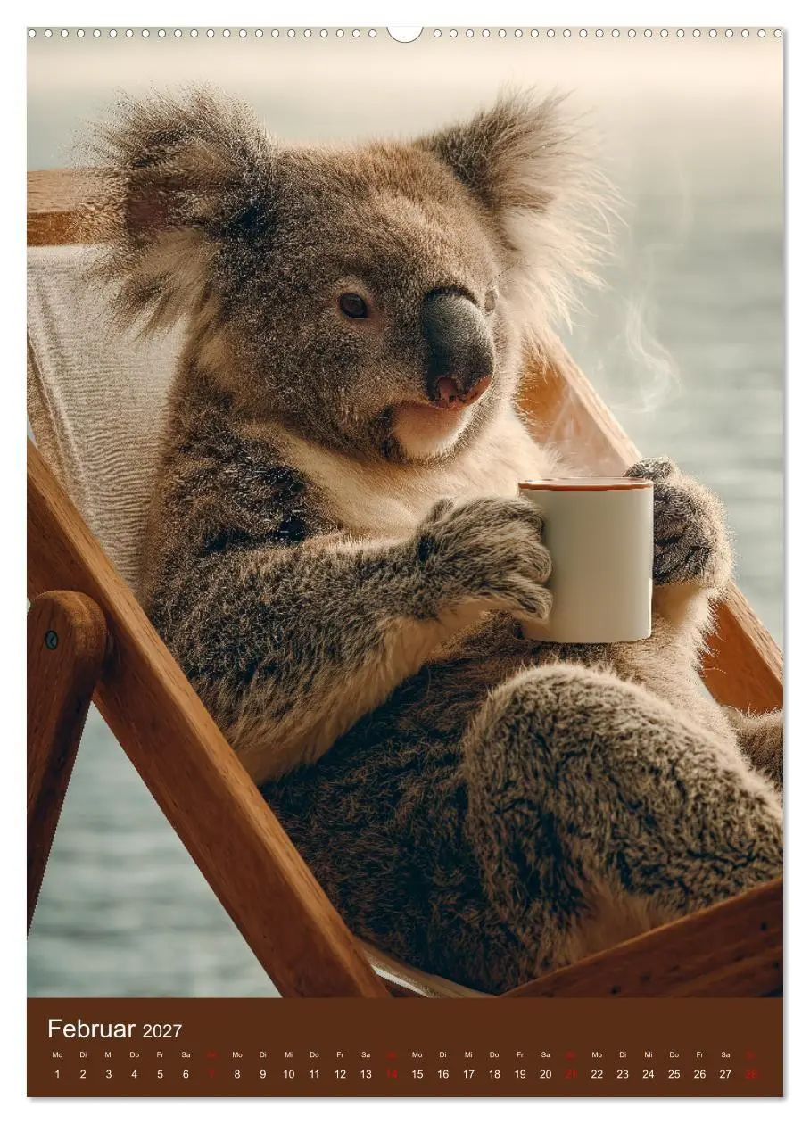 Bild: 9783516882704 | Workaholic - Mach mal Pause und chill wie ein Koala (Wandkalender...