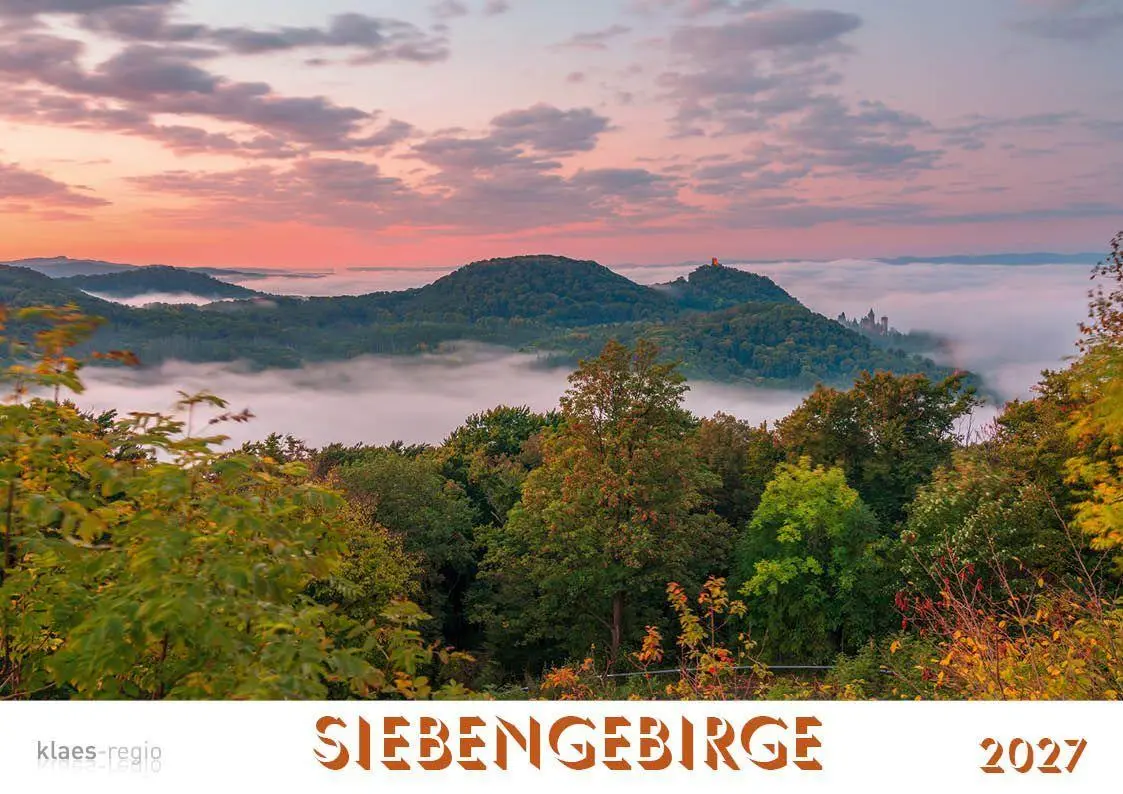 Cover: 9783965352704 | Siebengebirge 2027 Bildkalender A4 quer, spiralgebunden | Holger Klaes