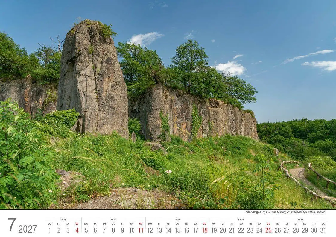 Bild: 9783965352704 | Siebengebirge 2027 Bildkalender A4 quer, spiralgebunden | Holger Klaes