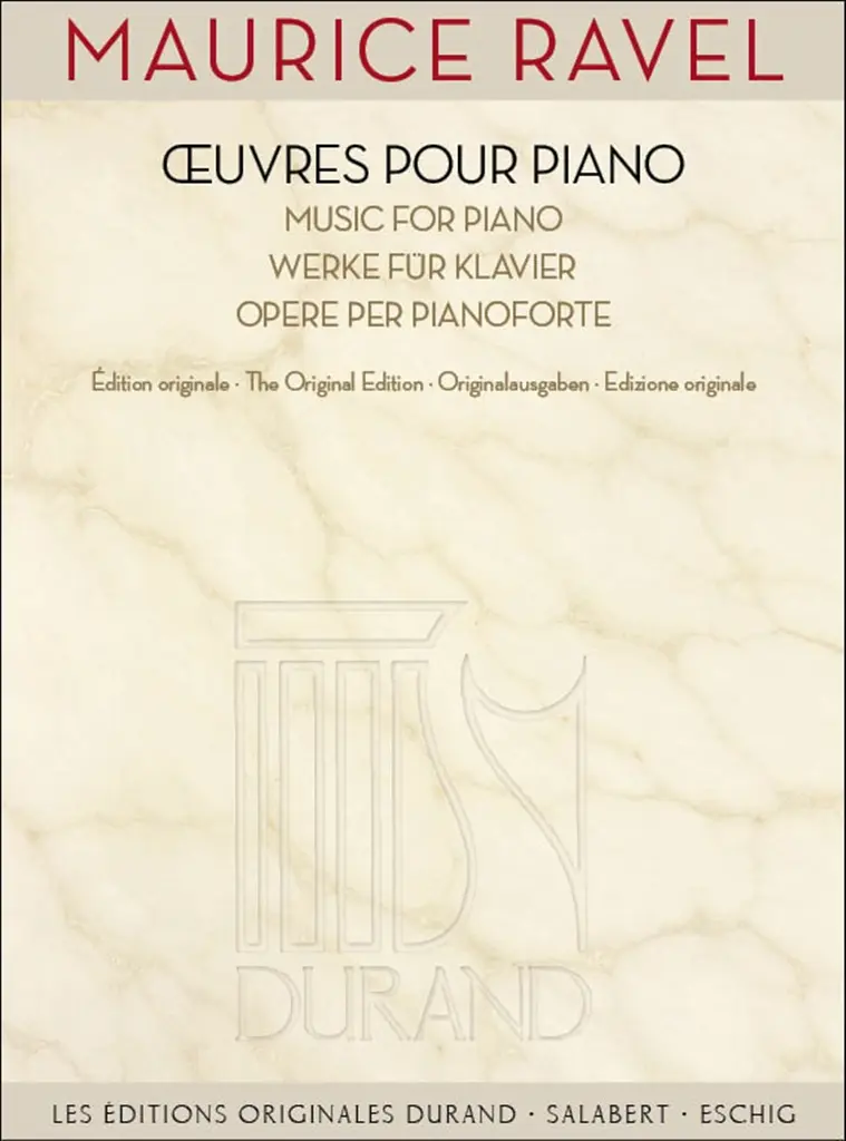 Cover: 9790044082704 | uvres pour piano | Maurice Ravel | Buch | 2014 | Editions Durand