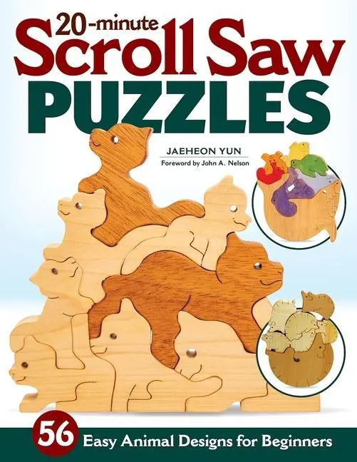 Cover: 9781497102804 | 20-Minute Scroll Saw Puzzles | 56 Easy Animal Designs for Beginners