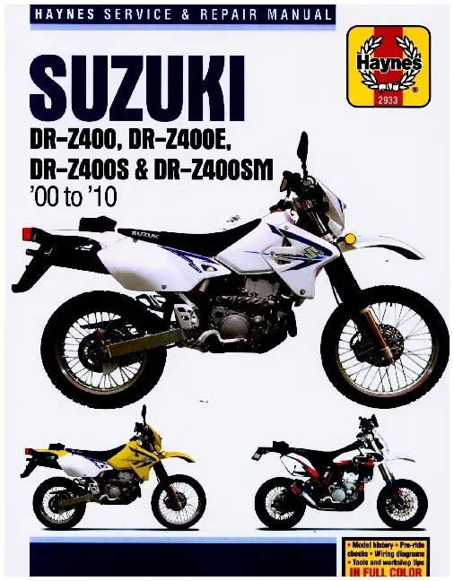 Cover: 9781620922804 | Suzuki DR-Z400, DR-Z400E, DR-Z400S &amp; DR-Z400SM (00 to 10) | Publishing