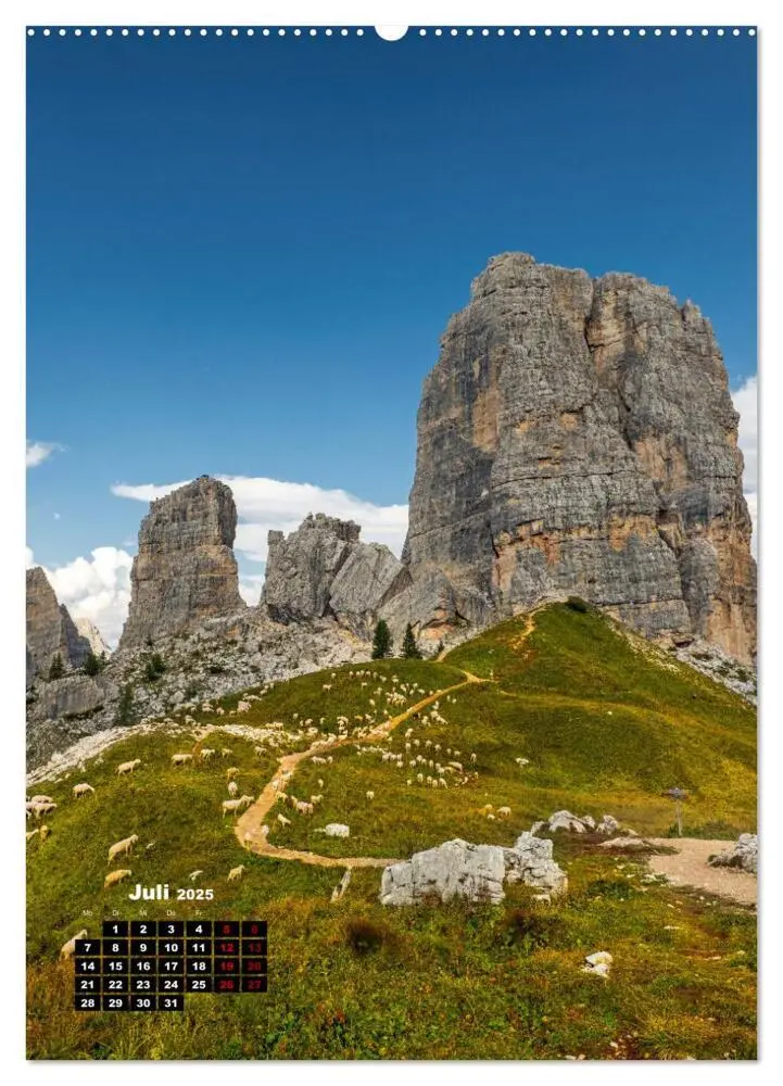Bild: 9783435902804 | Südtirol, das Wanderparadies (Wandkalender 2025 DIN A2 hoch),...