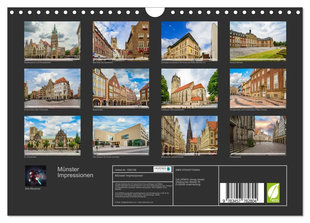 Bild: 9783457782804 | Münster Impressionen (Wandkalender 2026 DIN A4 quer), CALVENDO...