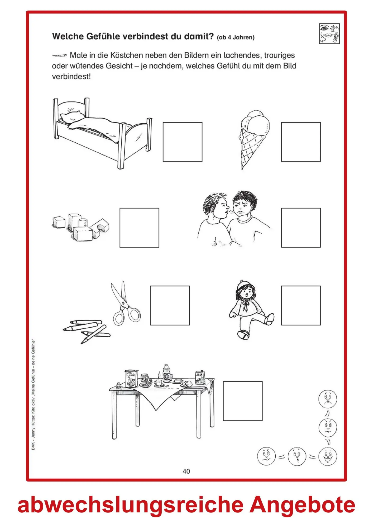 Bild: 9783867402804 | Kita Aktiv: Projektmappe Meine Gefühle - deine Gefühle | Jenny Hütter