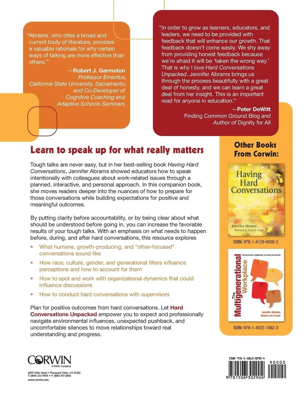 Rückseite: 9781506302904 | Hard Conversations Unpacked | The Whos, the Whens, and the What-Ifs