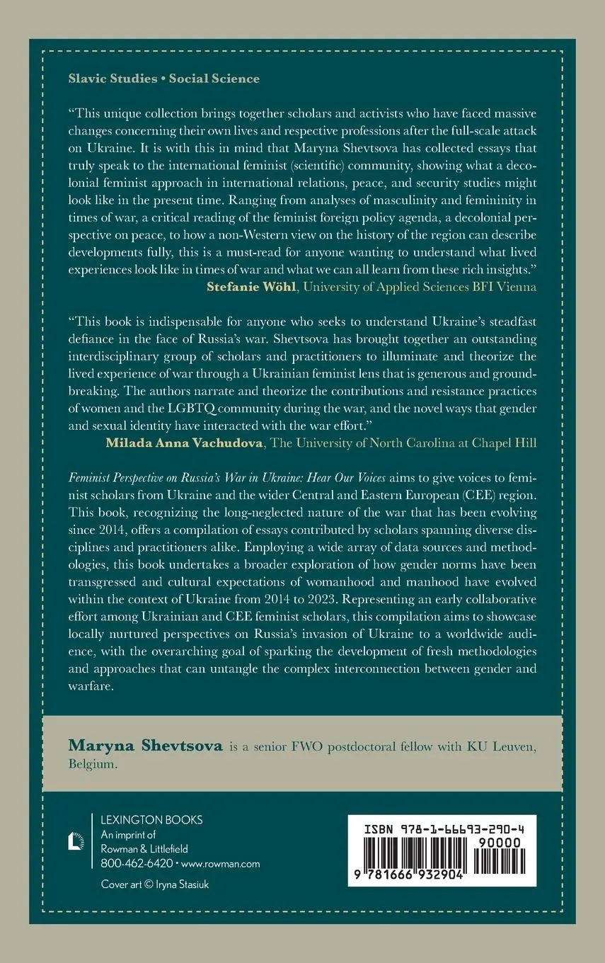Rückseite: 9781666932904 | Feminist Perspective on Russia's War in Ukraine | Hear Our Voices
