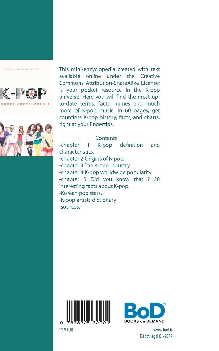 Rückseite: 9782322132904 | k-pop | A short encyclopedia | Jee-Eun Park | Taschenbuch | 60 S.