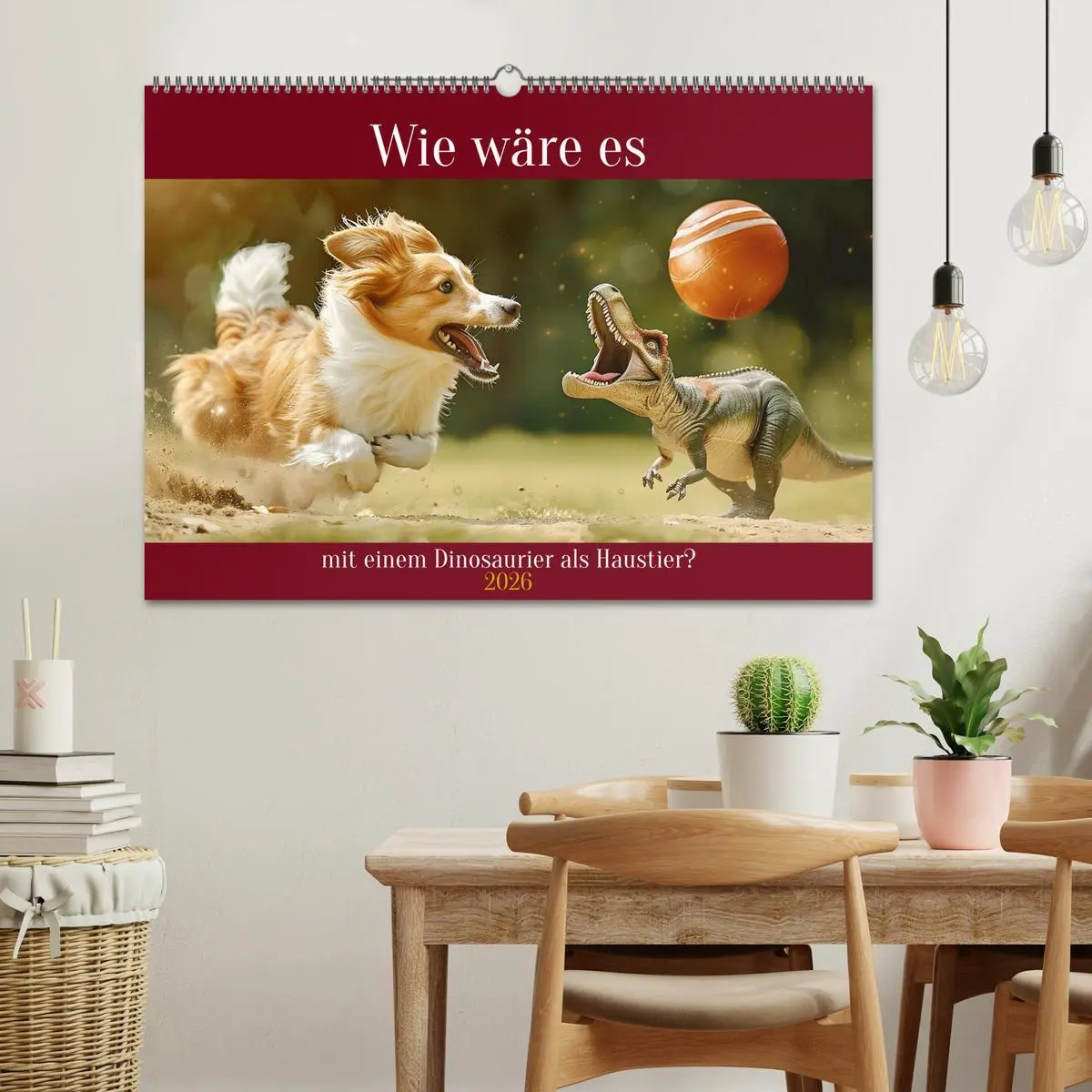 Bild: 9783457392904 | Wie wäre es mit einem Dinosaurier als Haustier? (Wandkalender 2026...