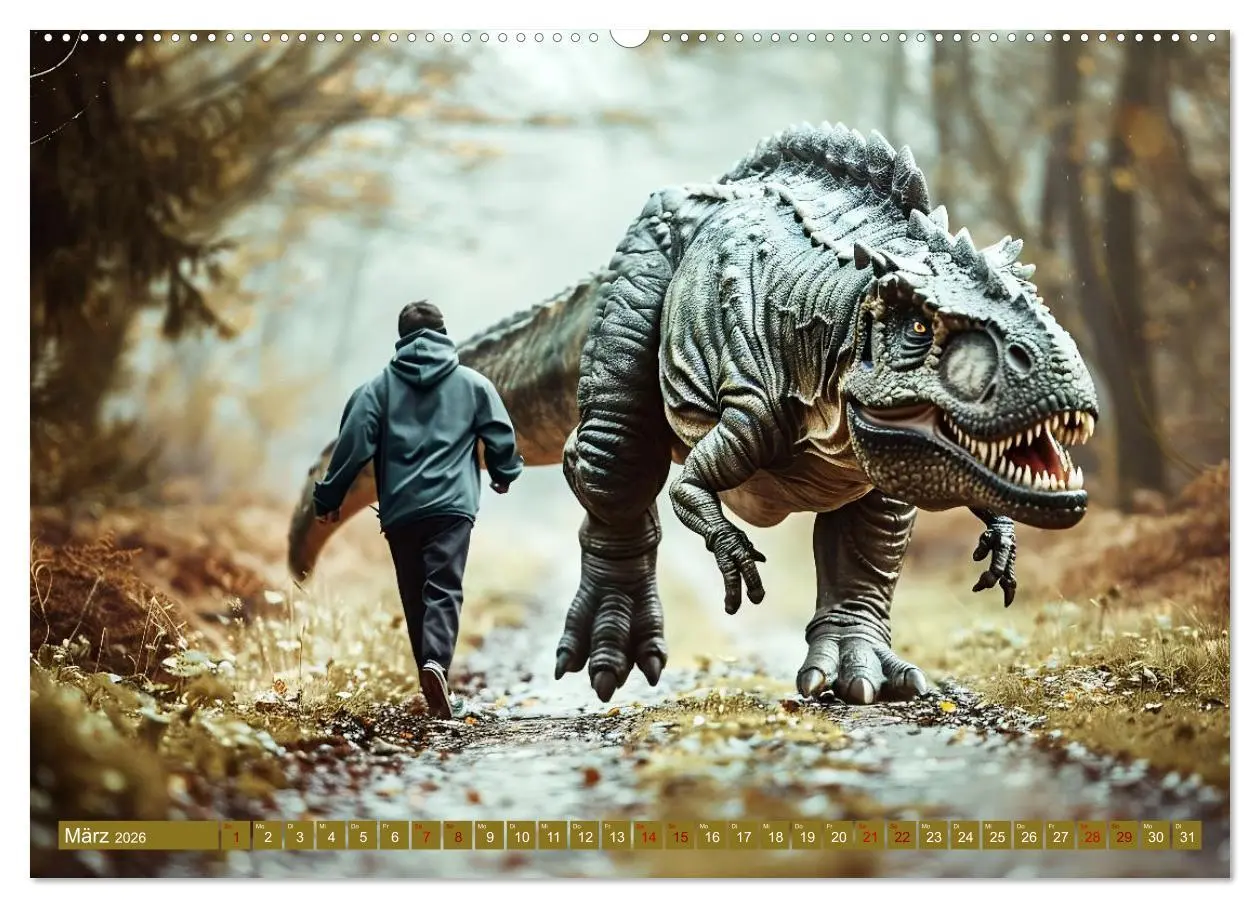 Bild: 9783457392904 | Wie wäre es mit einem Dinosaurier als Haustier? (Wandkalender 2026...
