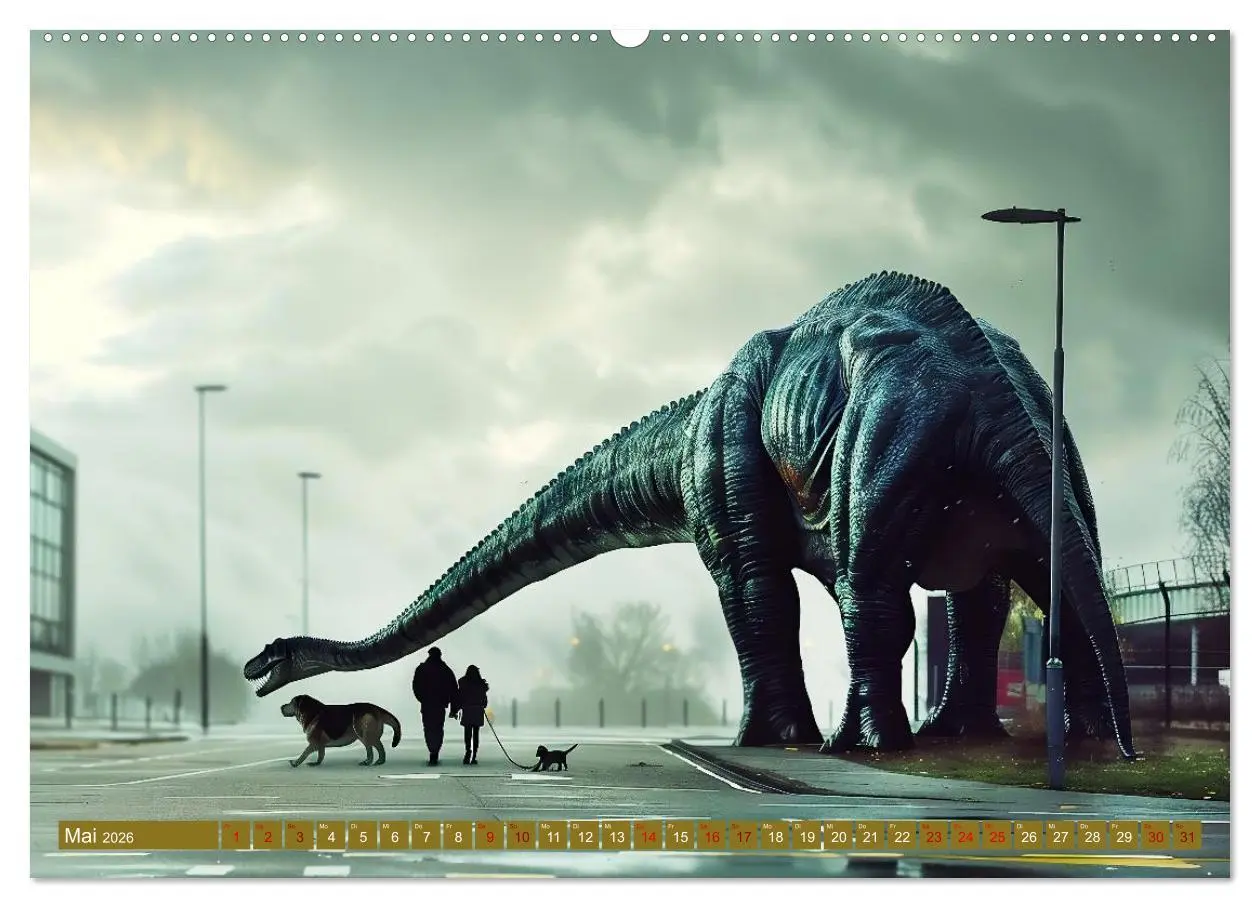 Bild: 9783457392904 | Wie wäre es mit einem Dinosaurier als Haustier? (Wandkalender 2026...