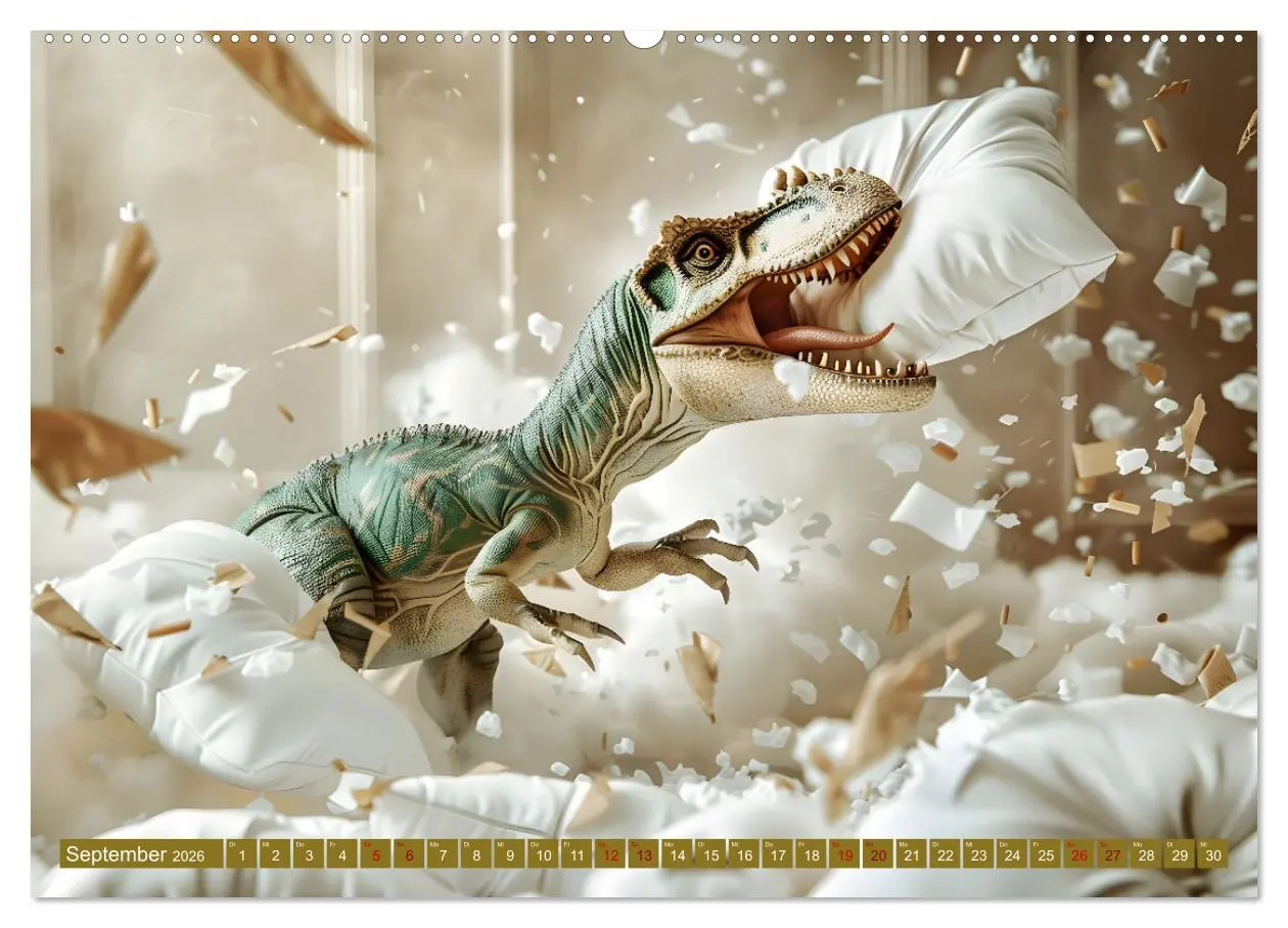 Bild: 9783457392904 | Wie wäre es mit einem Dinosaurier als Haustier? (Wandkalender 2026...
